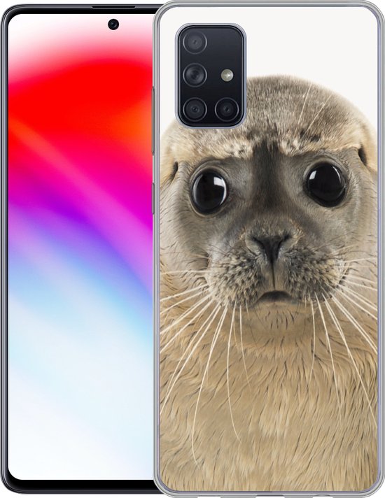 Coque Samsung Galaxy A51 - Chambre de Chambre de bébé - Phoque - Grands yeux - Chambre d'enfant - Coque de téléphone en Siliconen -