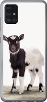 Geschikt voor Samsung Galaxy A52 5G hoesje - Geit - Dieren - Kinderen - Jongens - Meisjes - Siliconen Telefoonhoesje
