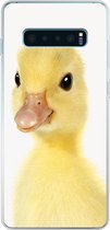 Coque Samsung Galaxy S10 Plus - Bébé Duck - Duck Chick - Sweet - Chambre d'enfants - Chambre de Chambre de bébé - Chambre de fille - Coque de téléphone en Siliconen -