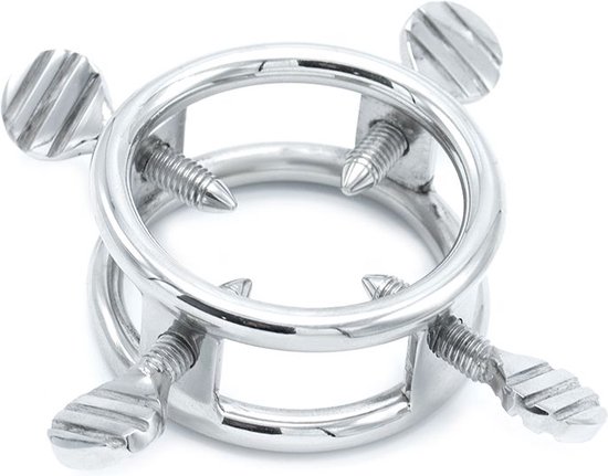 Kiotos Steel RVS Torture Cockring met Schroeven Binnenzijde | bol.com
