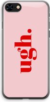 Case Company® - Hoesje geschikt voor iPhone 8 hoesje - Ugh - Soft Cover Telefoonhoesje - Bescherming aan alle Kanten en Schermrand