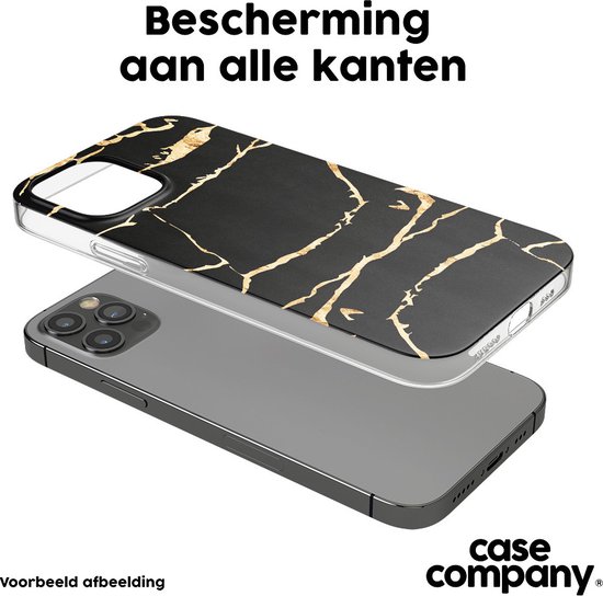 Case Company® - Coque Samsung Galaxy A51 4G - Marbre doré - Coque souple pour téléphone - Protection tous côtés et bord d'écran
