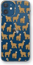 Case Company® - Hoesje geschikt voor iPhone 12 hoesje - Alpacas - Soft Cover Telefoonhoesje - Bescherming aan alle Kanten en Schermrand
