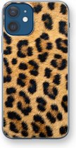 Case Company® - Hoesje geschikt voor iPhone 12 mini hoesje - Luipaard - Soft Cover Telefoonhoesje - Bescherming aan alle Kanten en Schermrand