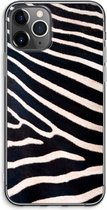 Case Company® - Hoesje geschikt voor iPhone 11 Pro Max hoesje - Zebra - Soft Cover Telefoonhoesje - Bescherming aan alle Kanten en Schermrand