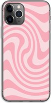 Case Company® - Hoesje geschikt voor iPhone 11 Pro hoesje - Swirl Roos - Soft Cover Telefoonhoesje - Bescherming aan alle Kanten en Schermrand