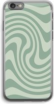 Case Company® - Hoesje geschikt voor iPhone 6 PLUS / 6S PLUS hoesje - Swirl Groen - Soft Cover Telefoonhoesje - Bescherming aan alle Kanten en Schermrand