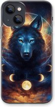 Case Company® - Hoesje geschikt voor iPhone 13 mini hoesje - Wolf Dreamcatcher - Soft Cover Telefoonhoesje - Bescherming aan alle Kanten en Schermrand