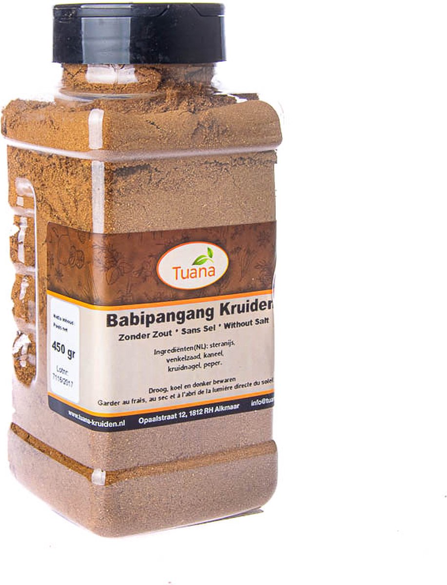 Goedkoopste Tuana Kruiden - Babipangang Kruiden Zonder Zout - Strooibus 350 Gram - PNNP07