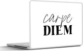 Autocollant pour ordinateur portable - 11,6 pouces - Proverbes - Carpe diem - Saisir le jour - Citations - 30x21cm - Autocollants pour ordinateur portable - Skin pour ordinateur portable - Housse