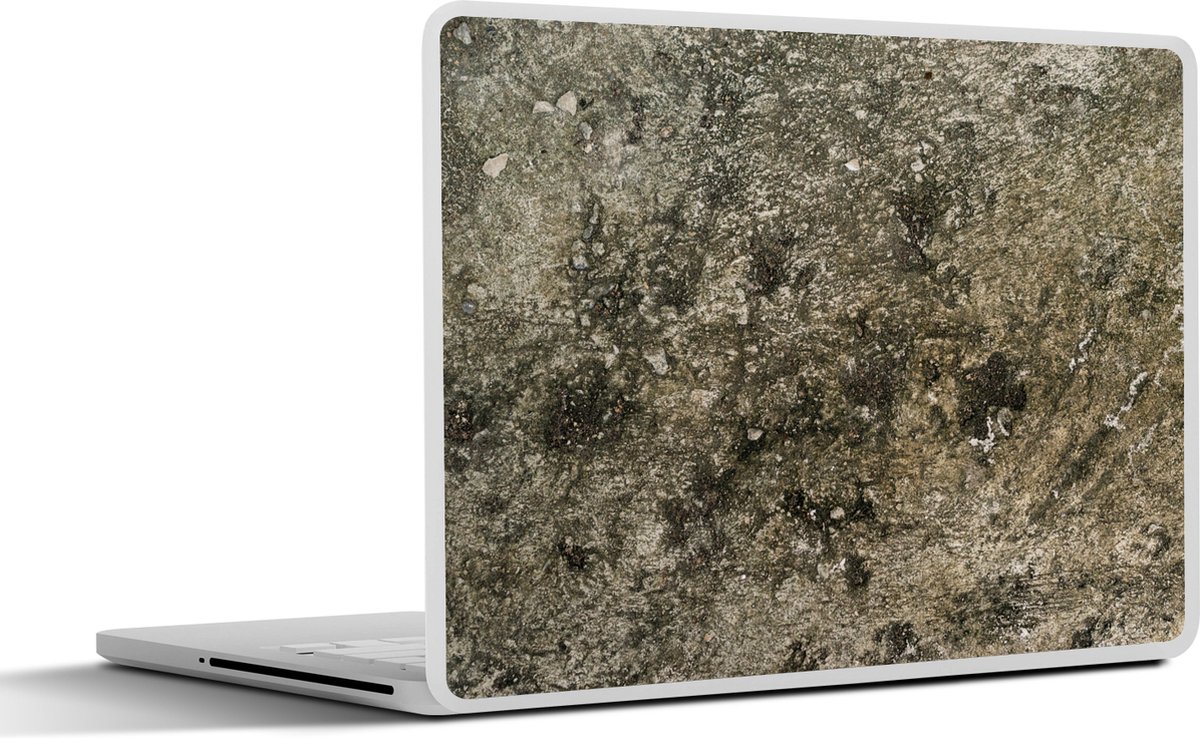Laptop sticker - 10.1 inch - Stenen - Bruin - Leisteen - 25x18cm - Laptopstickers - Laptop skin - Cover