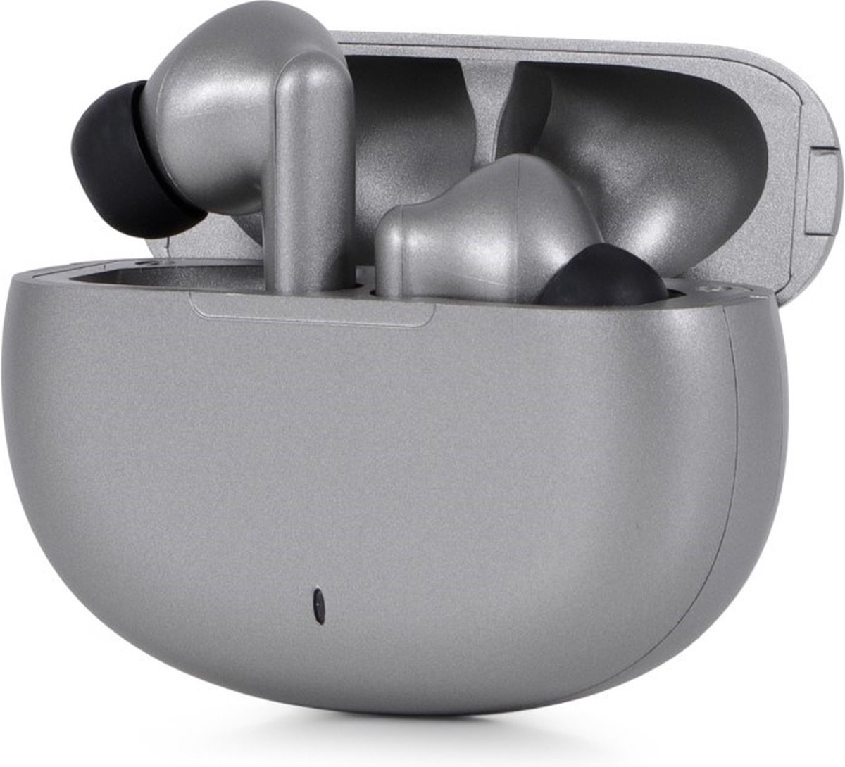 BRAINZ Draadloze oordopjes - In-Earbuds - Noice cancelling - Bluetooth headset - Metallic zilver