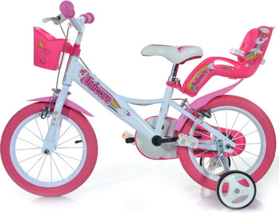 Dino Bikes Kinderfiets 14 inch Unicorn van Dino Bikes — afbeelding 4