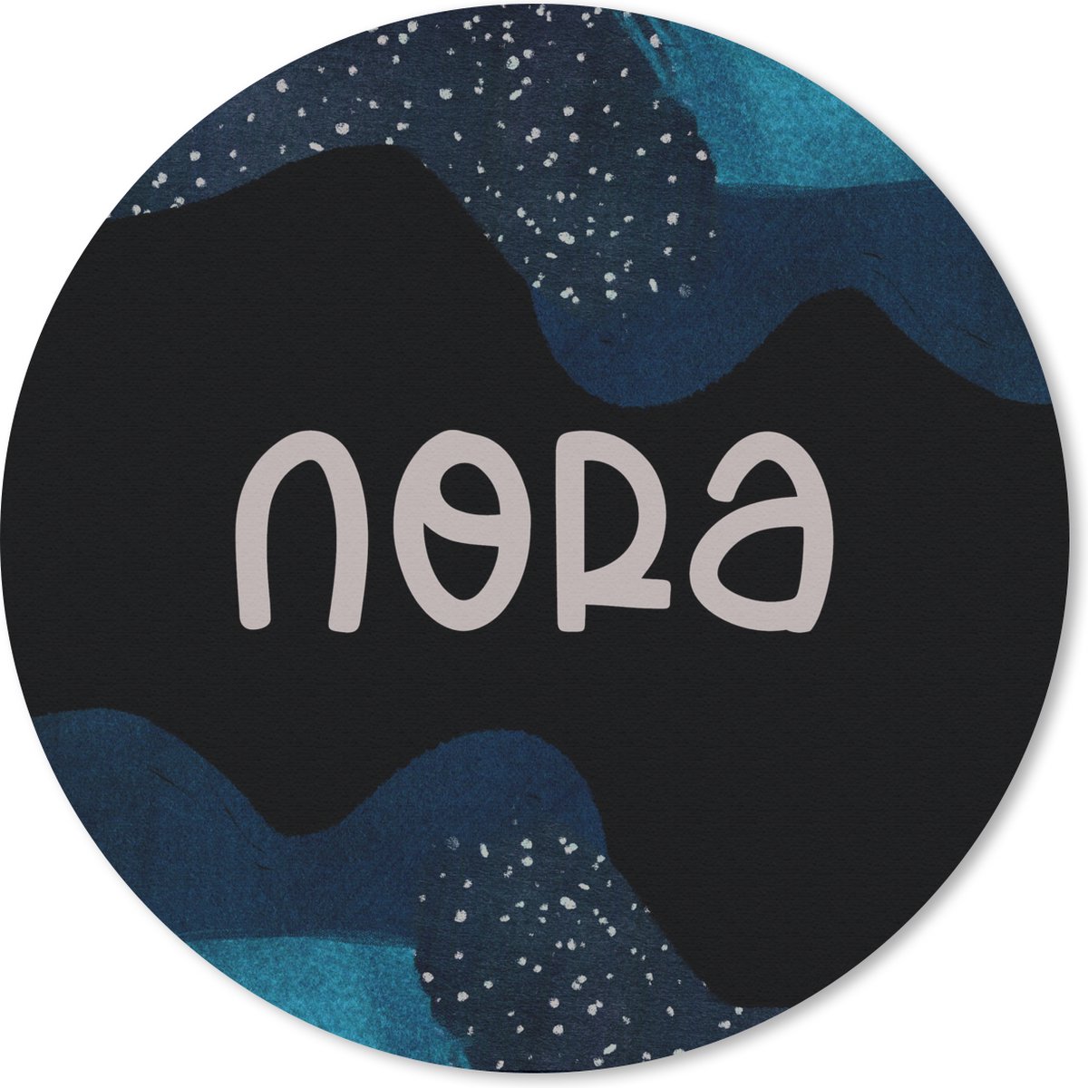 Muismat rond 50x50 cm - Mousepad Nora - Pastel - Meisje - Ronde muismatten