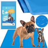 Springos Koelmat Hond | Actieve Verkoelende Gel | 1 Stuk | 65 x 50 cm | Blauw