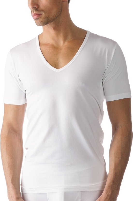 Mey Eronderhemd V-Hals Slim-Fit Dry Cotton 46098 - Heren - XL - Wit