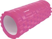 Tunturi Yoga Grid Foam Roller - Foam roller the grid - Foamroller - Fitness Roller - 33cm - Roze - Incl. gratis fitness app