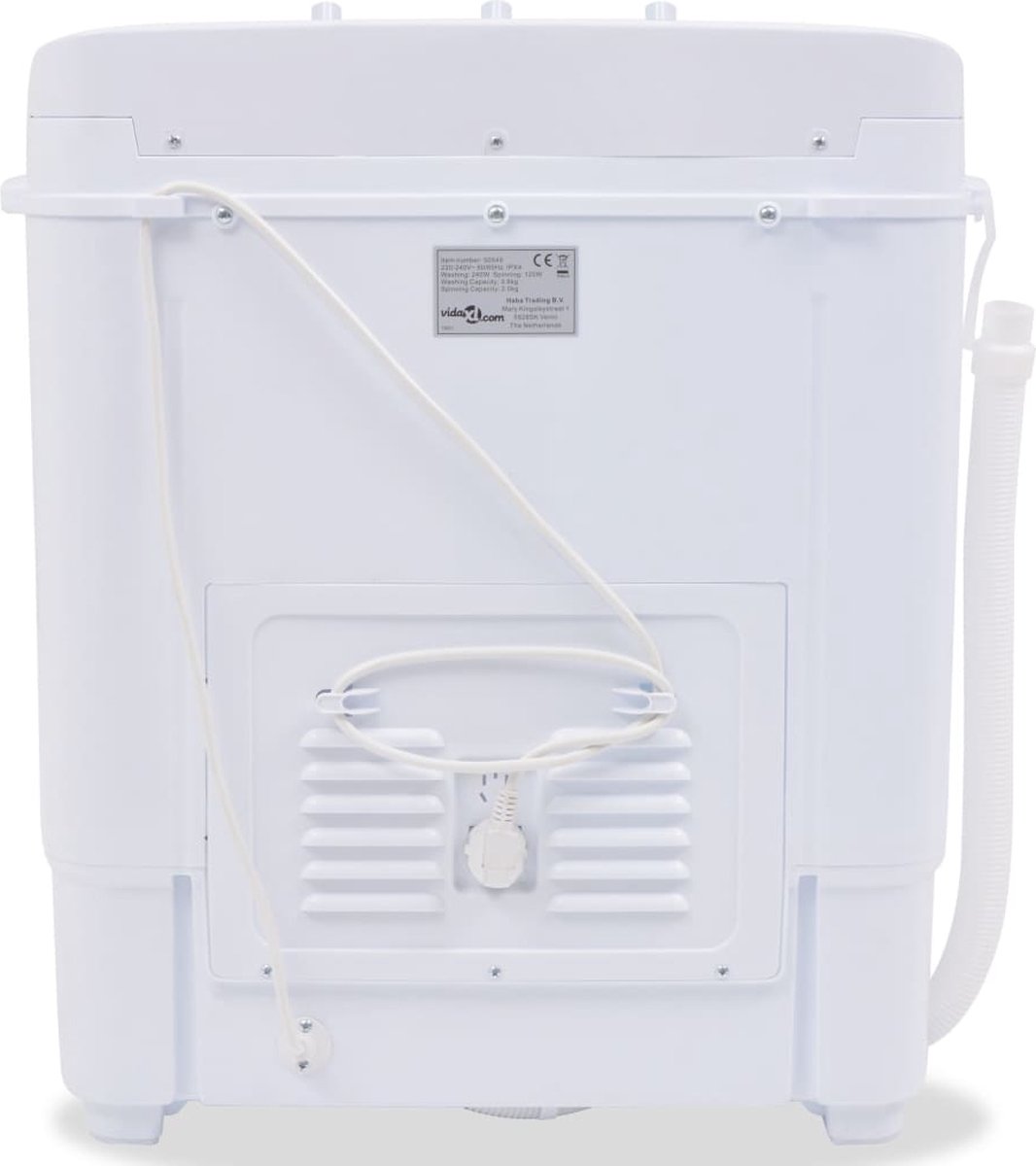 Mini machine à laver portable, petite rondelle à cuve simple, avec panier  de vidange et réseau de filtration, tambour de lavage électrique, capacité