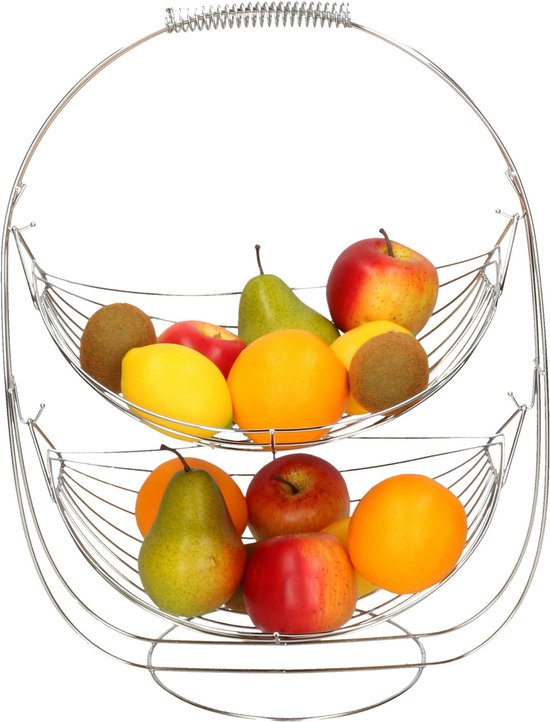 Coupe à fruits en métal argenté ajourée | Ma Cabane Vintage