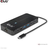 CLUB3D CSV-1595, USB 3.2 Gen 1 (3.1 Gen 1) Type-C, 100 W, 10,100,1000 Mbit/s, Noir, 4K Ultra HD, 60 Hz