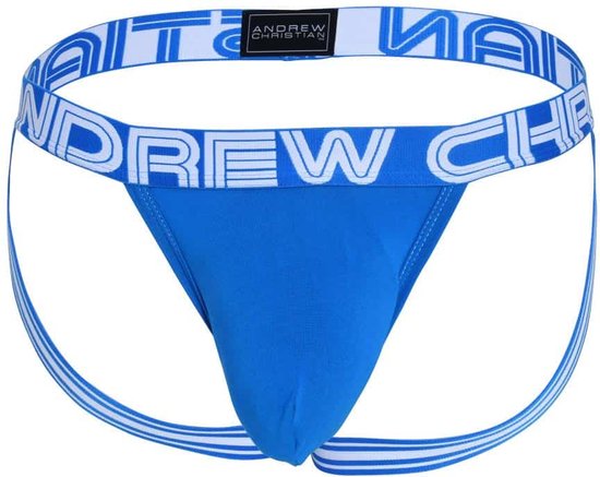 Andrew Christian Almost Naked Bamboo Jock Blauw Maat Xl Heren