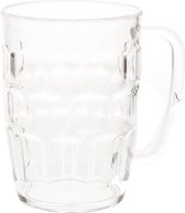 Oktoberfest Onbreekbare bierpul transparant kunststof 50 cl/500 ml - Onbreekbare bierglazen