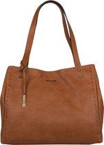 Bulaggi Shopper Gerbera voor Dames / Schoudertas - Cognac - vegan leather / Bruine handtas met verstelbare schouderband