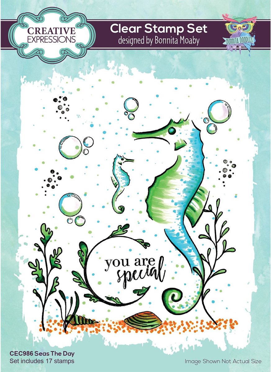 Creative Expressions Clear stempel set A5 Seas the day