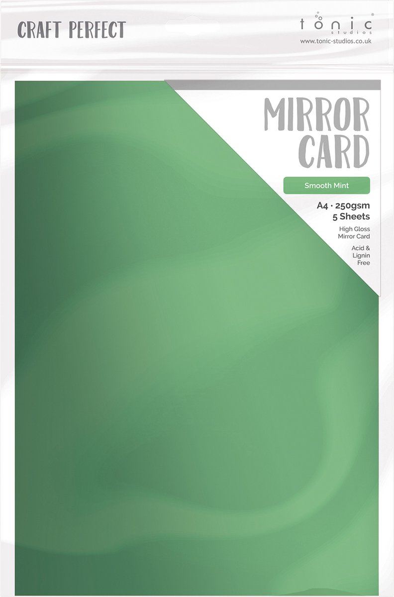 Tonic Studios spiegelkarton - glans - Smooth Mint 5 vl A4 9450E