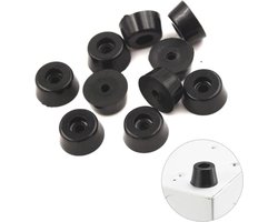 FSW-Products - 4 Stuks Rubberen Voetjes - Onderzetters en Stootdopjes - Rubber Deurstopper - Meubelonderzetter - Trillingsdempers - Antislip Bescherming - 11 x 9 x 6 mm