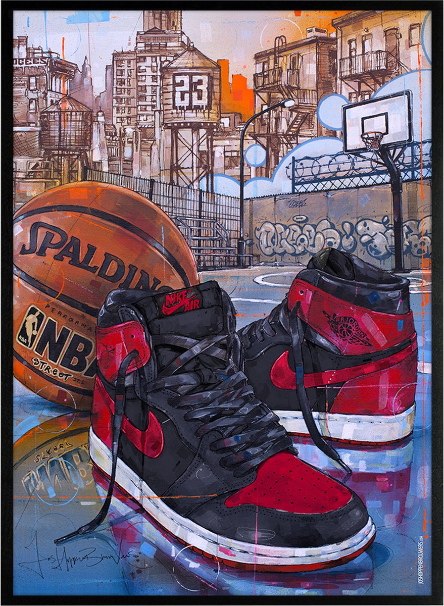 Nike air jordan 1 peinture affiches et impressions par Jos