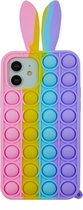 siliconen hoesje Peachy Bunny Pop Fidget Bubble pour iPhone 11 - Rose, Jaune, Bleu et Violet