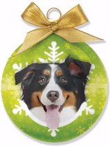 Huisdieren/dieren kerstballen Berner Sennen hond 8 cm - Kerstboomversiering kerstballen met Berner Sennen hond