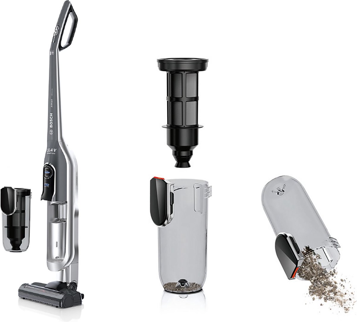 Bosch Haushalt BBH7SIL Accu-handstofzuiger 32.4 V Zakloos