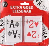 Speelkaarten - Extra groot - Goed leesbaar - 2 sets - Kaarten - Kaartspel - Speelkaart