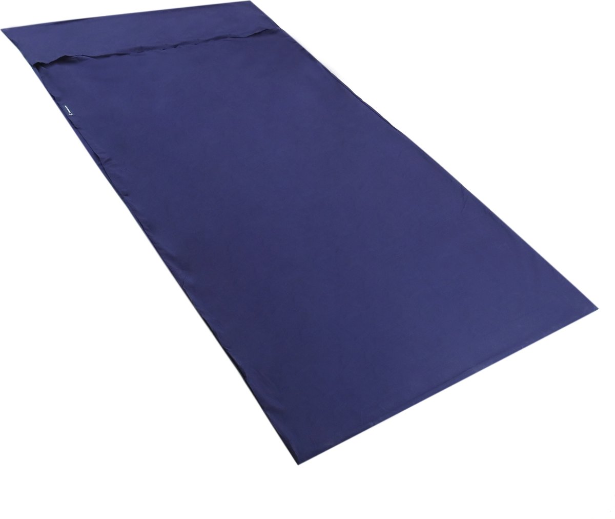PrimeMatik - Reisslaapzak 180 x 210 cm microfiber blauw