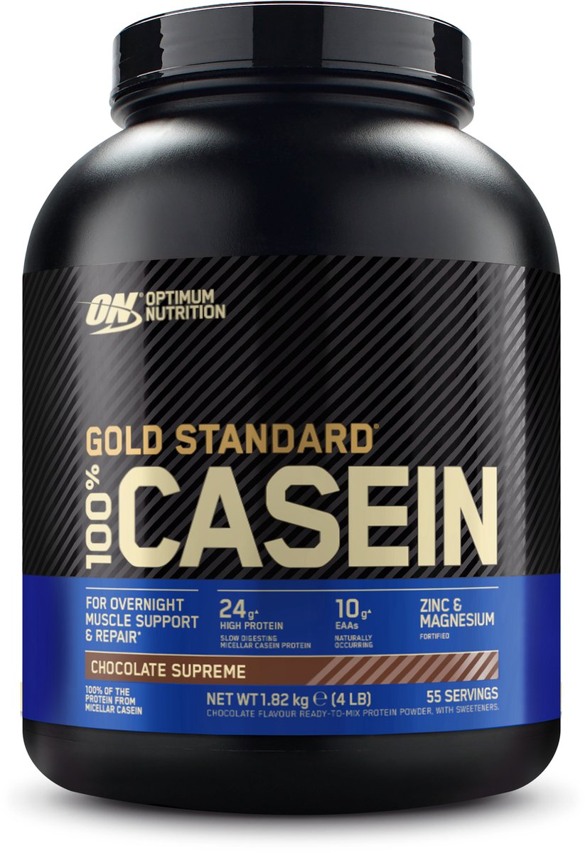 Goedkoopste Optimum Nutrition Gold Standard 100 Casein Time Release Proteine - Chocolate Supreme - Caseïne Eiwitpoeder - 1820 gram (55 servings
