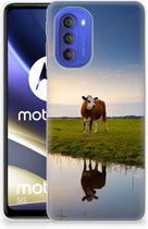 GSM Hoesje Motorola Moto G51 5G Backcase TPU Siliconen Hoesje Koe