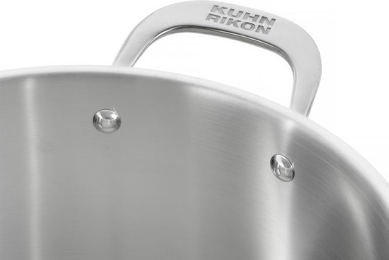 Kuhn Rikon - Allround Series - Casserole 5,4L - Acier inoxydable - Acier inoxydable, Céramique, Gaz, Halogène, Induction