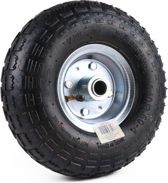 Benson Neuswiel luchtband met metalen velg - 260 x 85 mm - 150 kg belasting - 20 mm as van Benson — afbeelding 3