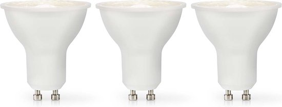 Nedis LED-Lamp GU10 - Spot - 4.5 W - 345 lm - 2700 K - Dimbaar - Warm Wit - Retrostijl - 3 Stuks