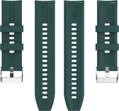 Bracelet en Siliconen (vert foncé), adapté aux modèles Huawei : Watch GT (42 & 46 mm) GT2 (46 mm), GT 2E, GT 3 (46 mm), GT 3 Active (46 mm), GT Runner, Watch 3, Regarder 3 Pro