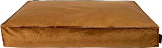 District 70 SHIMMER - Luxe Velours Hondenkussen in 3 kleuren - Donkergrijs, Taupe, Okergeel - 105 x 70 cm - Okergeel - 105 x 70 cm