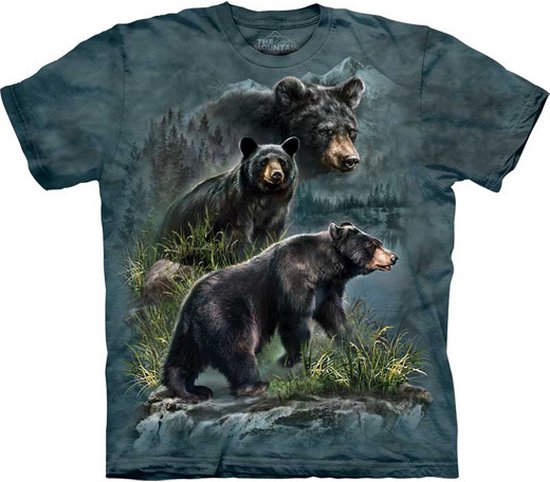T-shirt Three Black Bear S