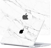 Lunso Geschikt voor MacBook Pro 16 inch M1/M2 (2021-2023) cover hoes - case - Marble Vana