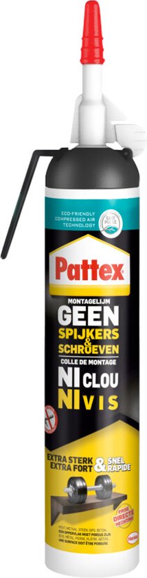 Pattex Montagelijm Geen Spijkers & Schroeven 254 g - EASY PACK - montage  lijm kit | bol.com