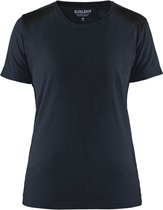 Blaklader Dames T-shirt 3479-1042 - Donker marineblauw/Zwart - M