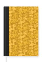 Notitieboek - Schrijfboek - Kunst - Geel - Symbolisme - Gustav Klimt - Notitieboekje klein - A5 formaat - Schrijfblok
