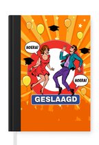 Notitieboek - Schrijfboek - Spreuken - Quotes - 'Geslaagd' - Notitieboekje klein - A5 formaat - Schrijfblok