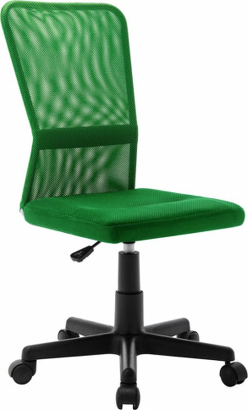 vidaXL - Kantoorstoel - 44x52x100 - cm - mesh - stof - groen